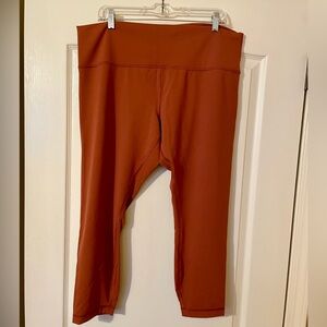 LULULEMON Wunder Train HR Crop 23” Plus Size 20 Aztec Brick  Athleisure Active